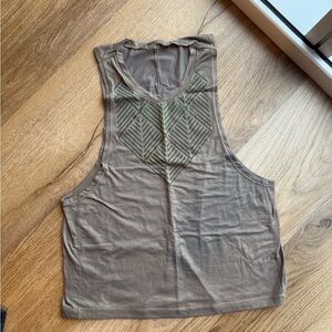 Lululemon metallic gold Sleeveless Top